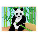 Panda Bear & Bamboo Plants cards