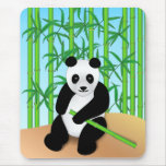 Panda Bear & Bamboo Plants Mouse Pads