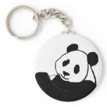 Panda bear eating key chain