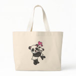 Panda Bear hugging baby bear