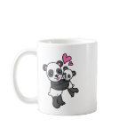 Panda Bear hugging baby bear