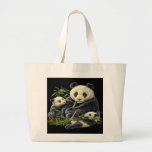 Panda Bear Mum and Cubs Bag
