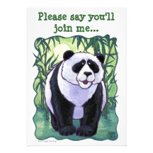 Panda Bear Party Invitation