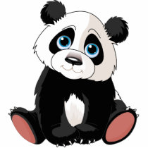 Panda Bear Acrylic Cut Outs