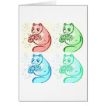 Panda Bear Pop Art Greeting Cards