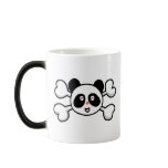 panda bear Skull and Crossbones mugs