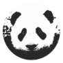 Panda Bear Round Stickers