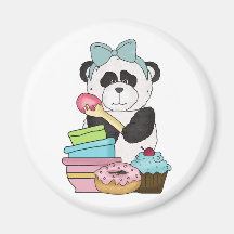 Panda Bear Sweet Treats Magnet