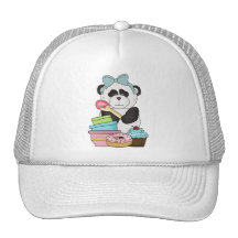 Panda Bear Sweet Treats Mesh Hats
