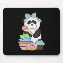 Panda Bear Sweet Treats Mouse Mat