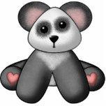 Panda Bear Teddy Bear Wall Sculpture photo sculptures