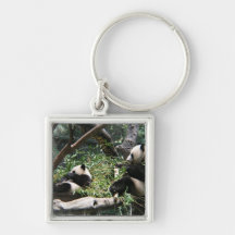 Panda Bears Keychain