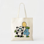 Panda Boy 4th Birthday Tote Bag