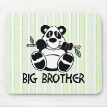 Panda Boy Big Brother Mouse Pads