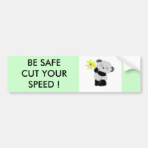 panda bumper sticker