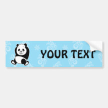 Panda bumper sticker