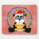 Panda Christmas Mousepad