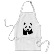 Panda drawing aprons