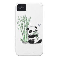 Panda Eating Bamboo Iphone 4 Cases