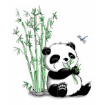 Panda Eating Bamboo t-shirts