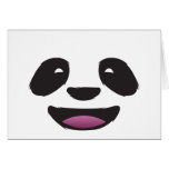 Panda face cards