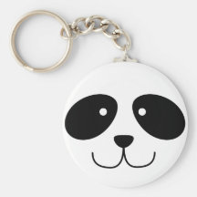 Panda Face Keychain