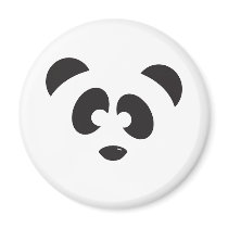 Panda Face Magnets