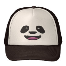Panda face mesh hats