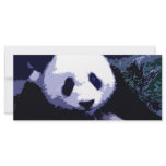 Panda Face Pop Art Rack Card rack cards