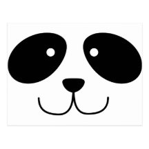 Panda Face Postcard