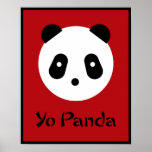 Panda Face Print
