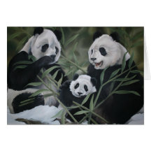 Panda Family Cards