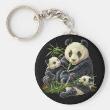 Panda Family Keychain