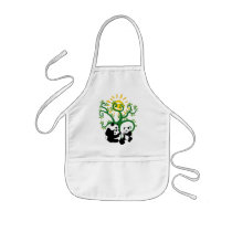Panda Family Tree Apron