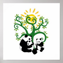 Panda Family Tree Print