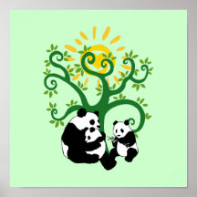 Panda Family Tree Print