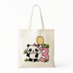 Panda Girl 3rd Birthday bags