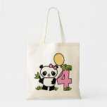 Panda Girl 4th Birthday Bags