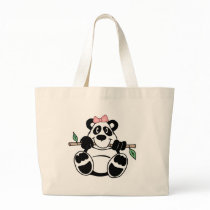Panda Girl Canvas Bag