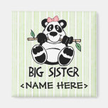 Panda Girl Big Sister Fridge Magnets