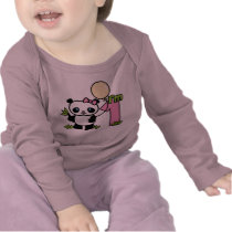Panda Girl First Birthday Tee Shirts