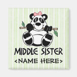 Panda Girl Middle Sister Fridge Magnets