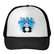 Panda Happy Face Mesh Hat