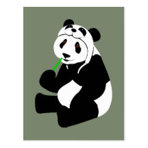 Panda Hat Postcard