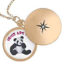 Panda hug pendant
