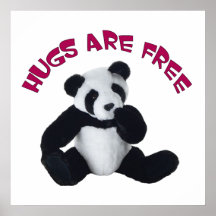 Panda hug Poster 24x24"