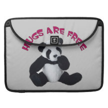 Panda hug Rickshaw Flap Sleeve MacBook Pro Sleeve