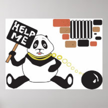Panda Jail Print