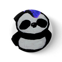 Panda Large 2010 Edition Pinback Button