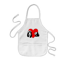 Panda Love Aprons